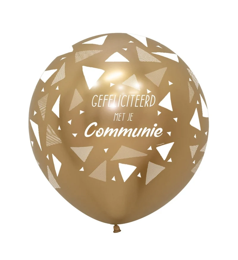 Communie Ballonnen Goud 61cm 2st