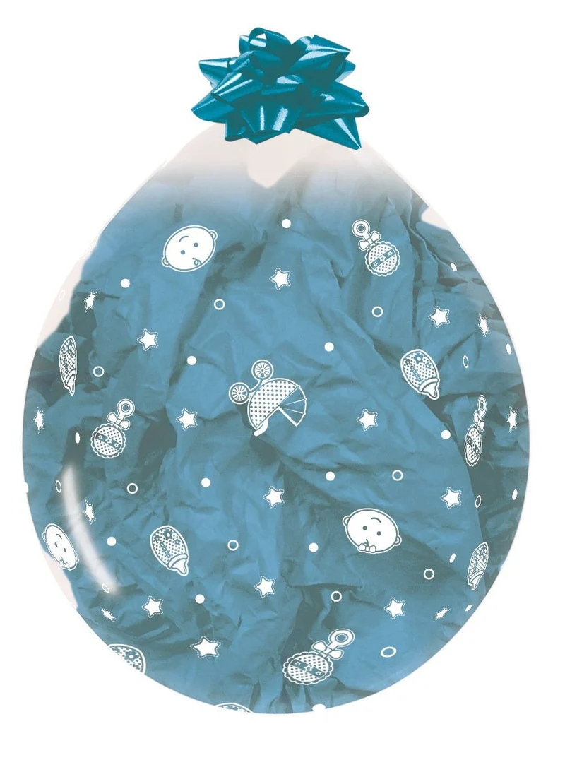 Geboorte Stuffer Ballon Blauw 45cm 25st