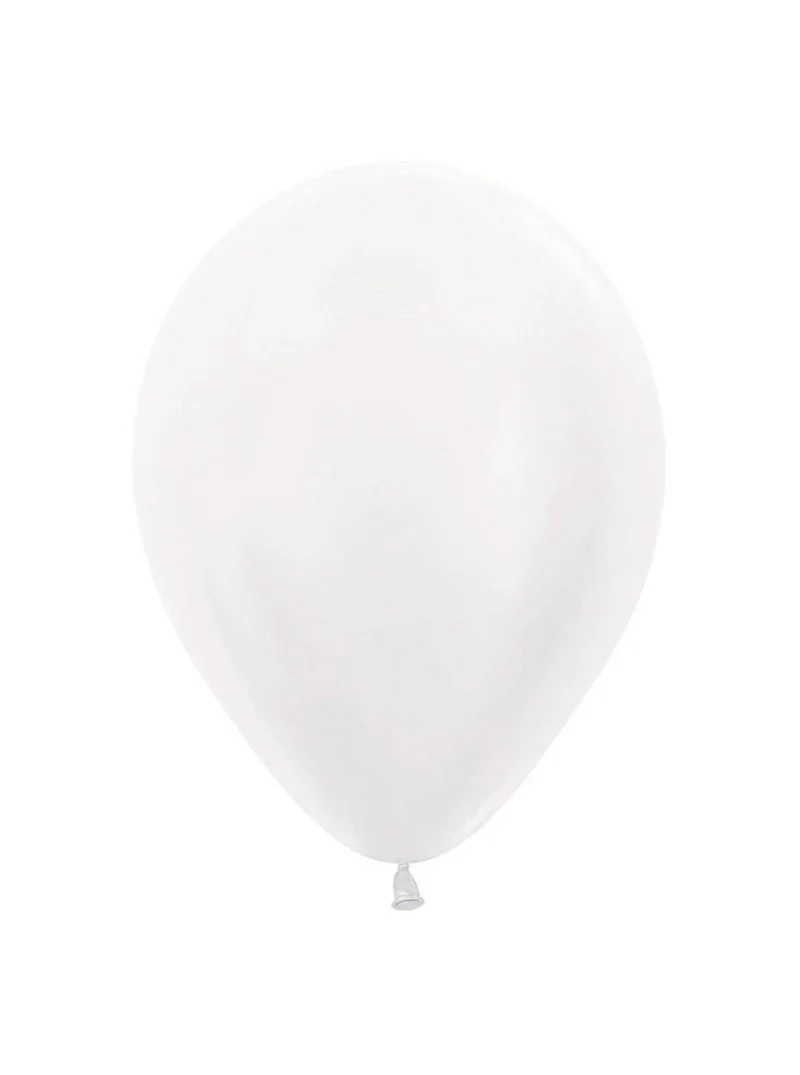 Witte Ballonnen Pearl 23cm 100st