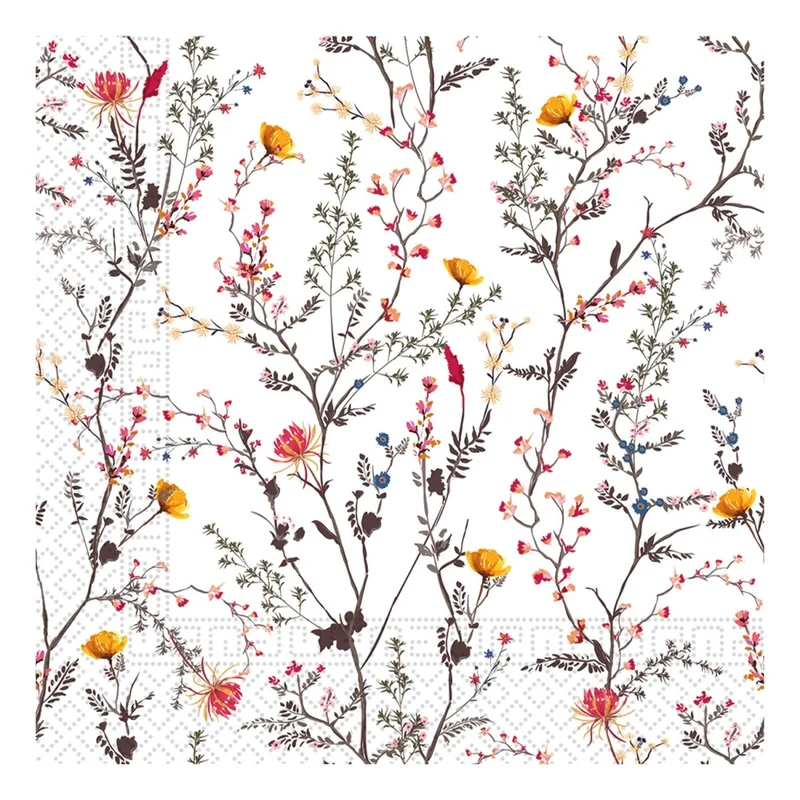 Bloemen Servetten 33cm 20st