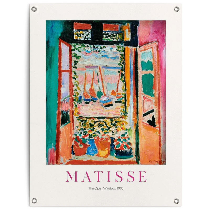 Reinders tuinposter Henri Matisse - The Open Window - 80x60cm