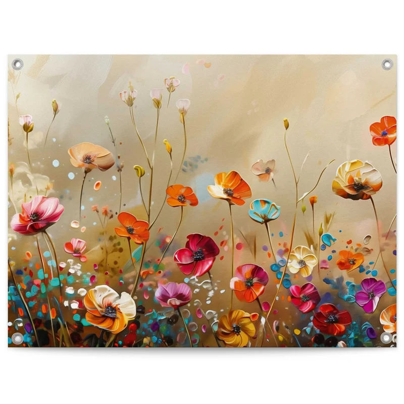 Reinders tuinposter Zomerbloemen - 60x80cm