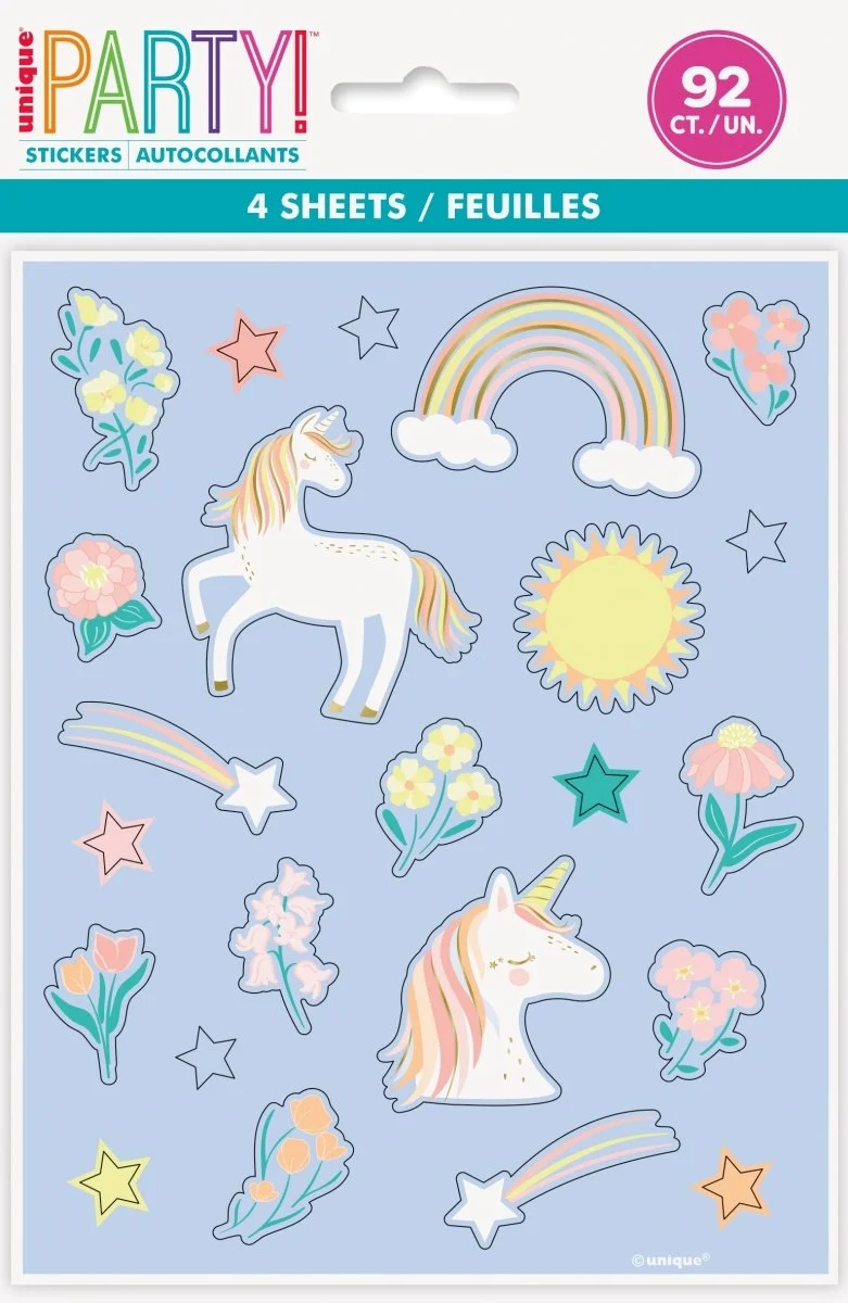 Unicorn Stickers 4st