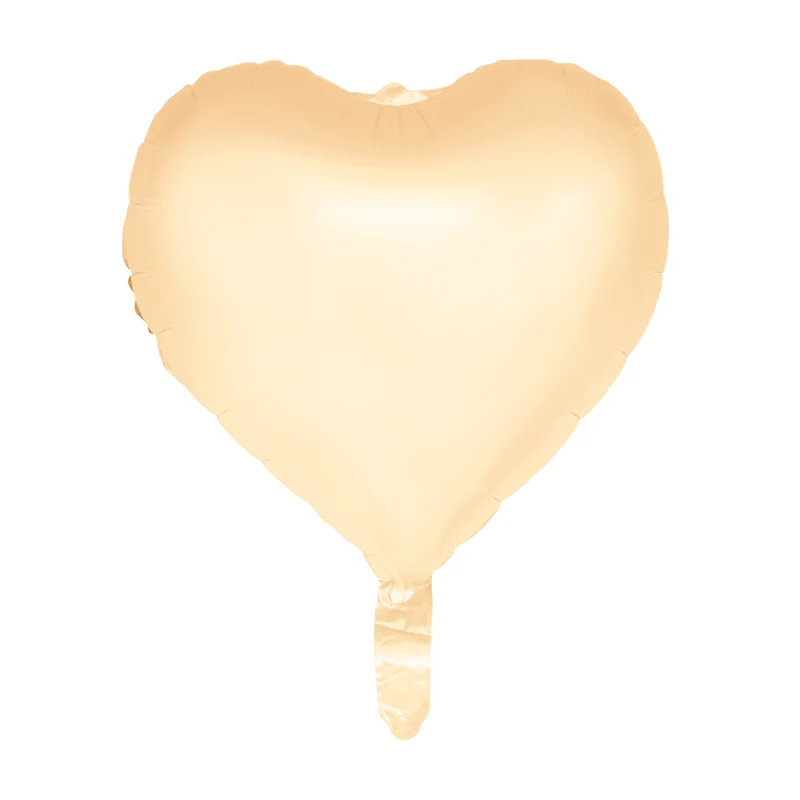 Valentijnsdag Helium Ballon Geel Pastel Leeg 45cm