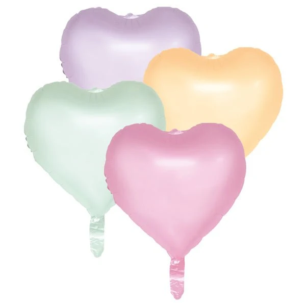 Valentijnsdag Helium Ballonnen Set Leeg 45cm 4st