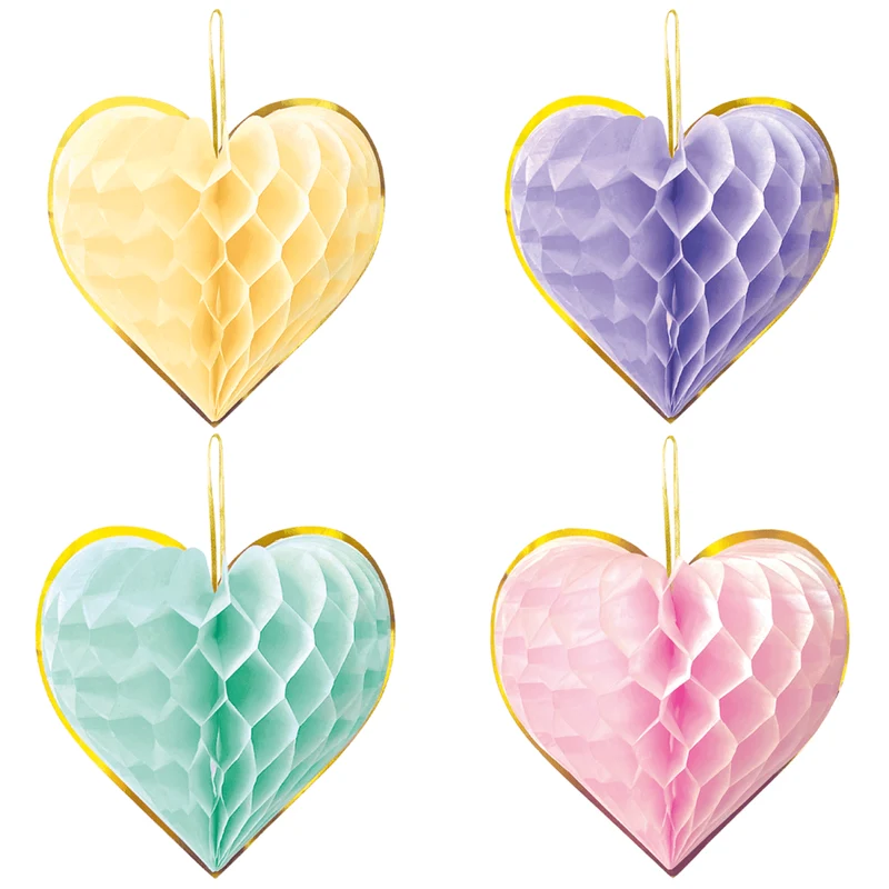 Valentijnsdag Hangdecoratie 23cm 4st