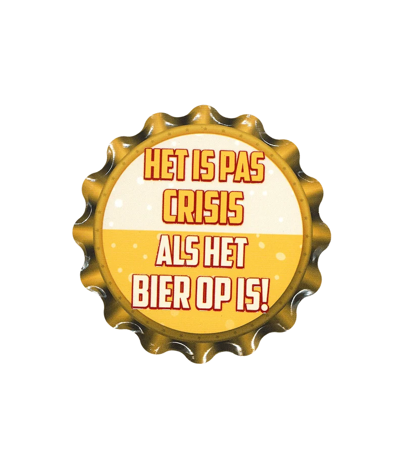Oranje Onderzetters Crisis 11cm