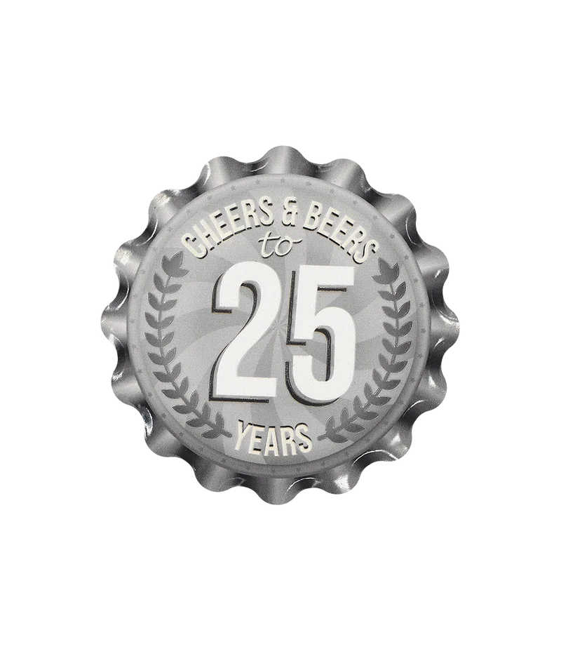 25 Jaar Onderzetters 11cm