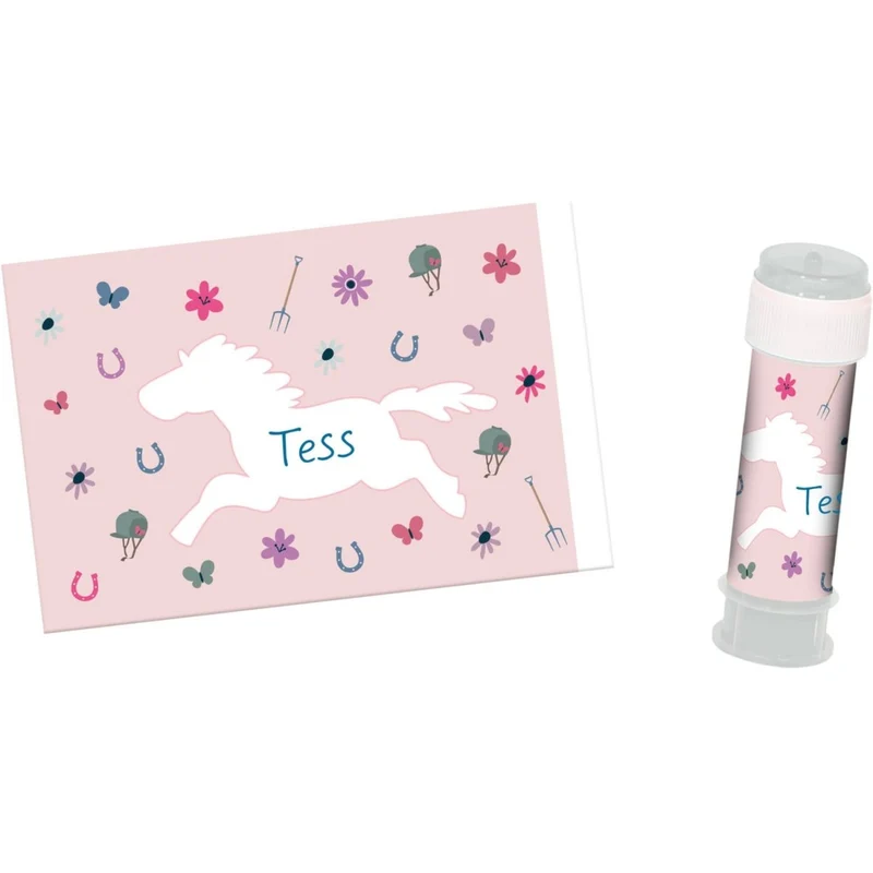 Paard Stickers Bellenblaas 6st