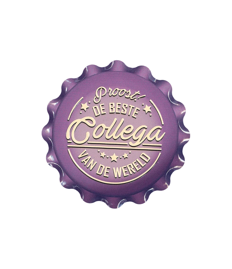 Paarse Onderzetters Collega 11cm