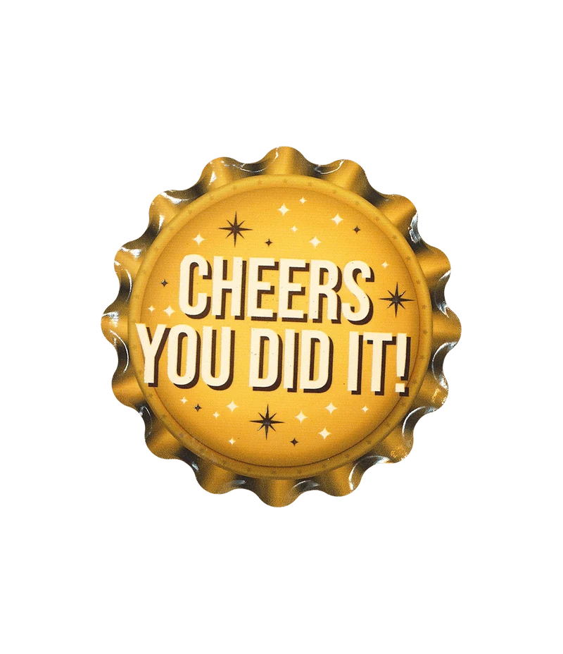 Gele Onderzetters You Did It 11cm