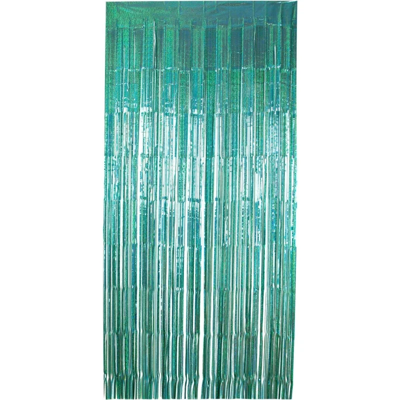 Turquoise Deurgordijn 2m