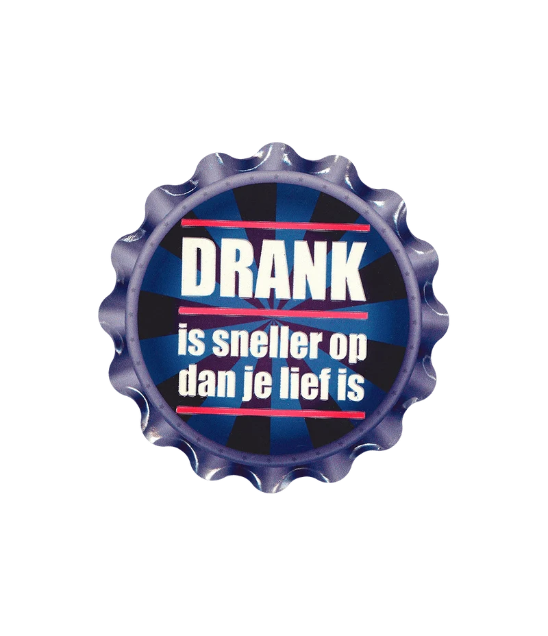 Paars Onderzetters Drank Is Sneller 11cm