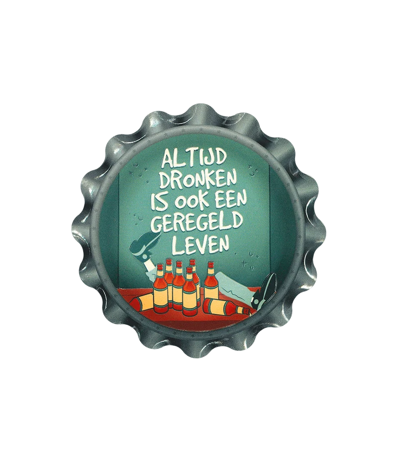 Groene Onderzetters Altijd Dronken 11cm
