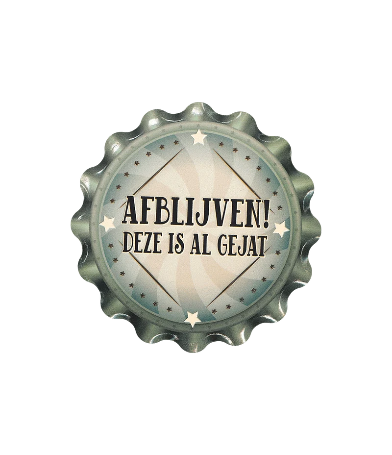 Groene Onderzetters Afblijven! 11cm
