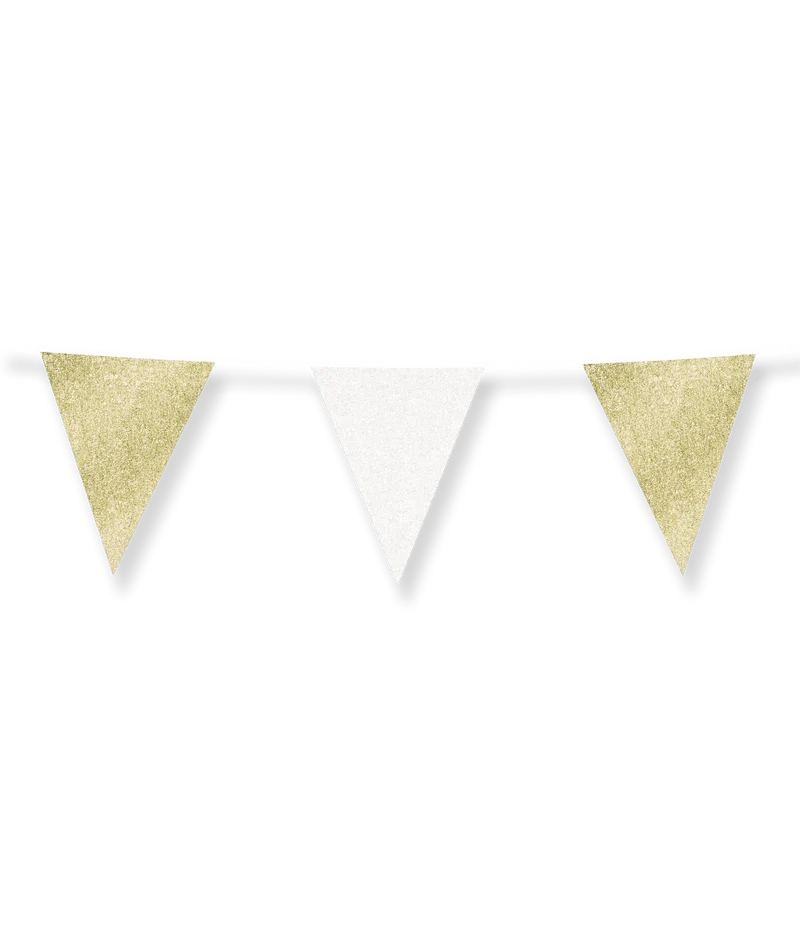 Goud Witte Slinger Glitter 6m