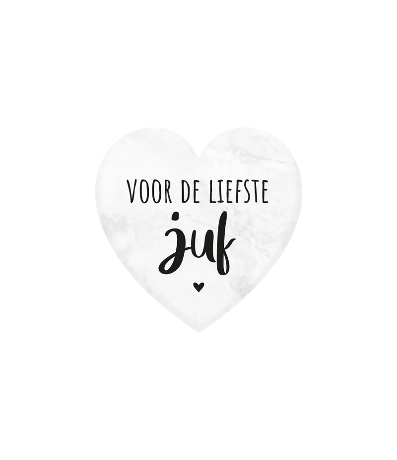 Lieve Juf Marmer Hartje 5cm