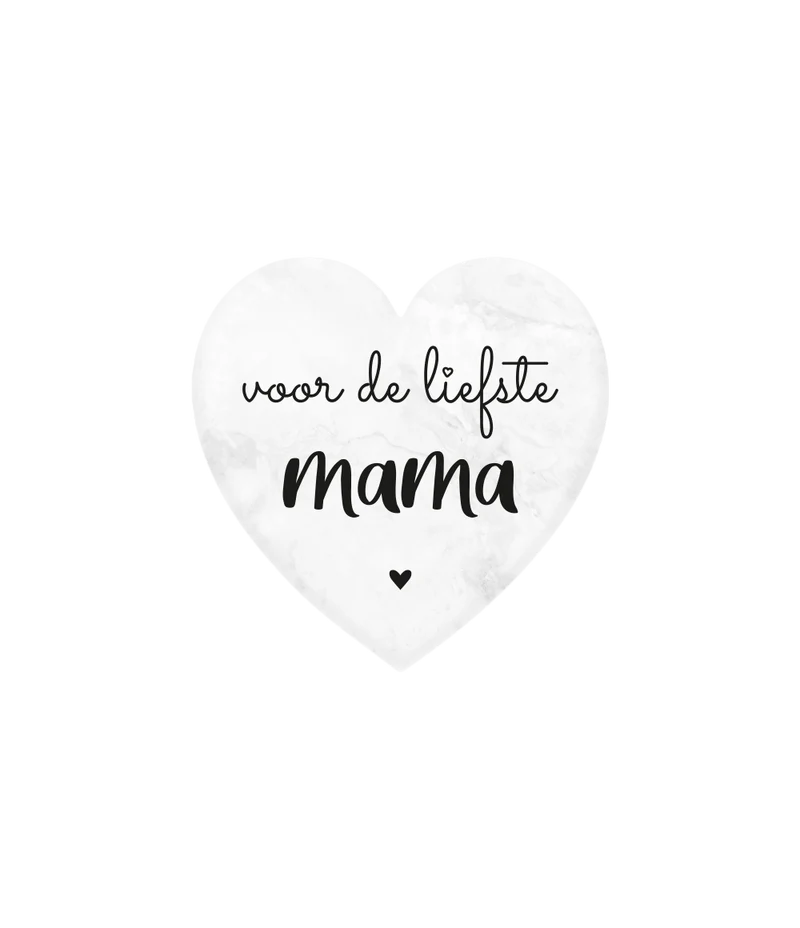 Liefste Mama Marmer Hartje 5cm