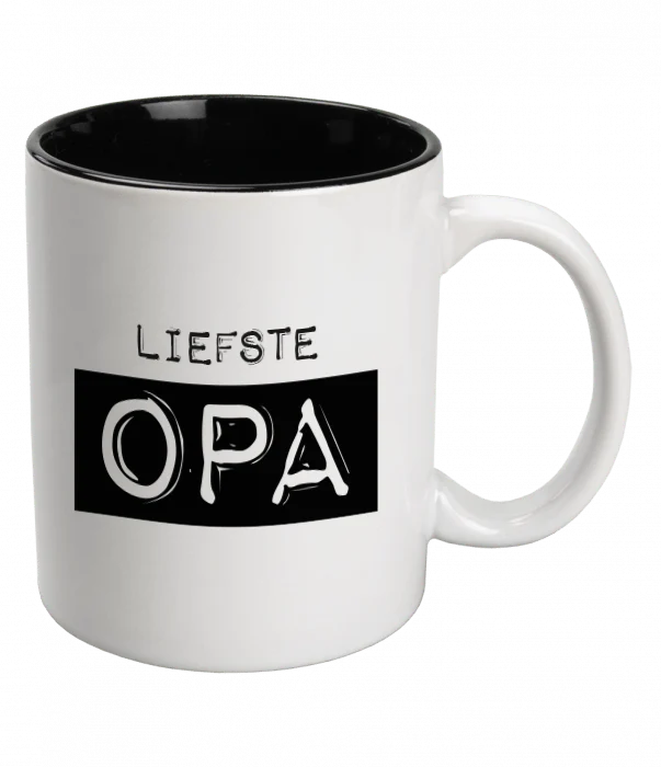 Liefste Opa Mok Wit Keramiek Liefste Opa 12cm
