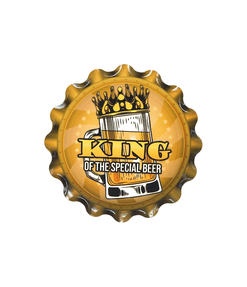 Gele Onderzetters King Specials Beers 11cm