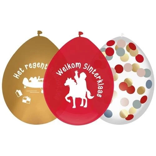 Sinterklaas Ballonnen 30cm 6st