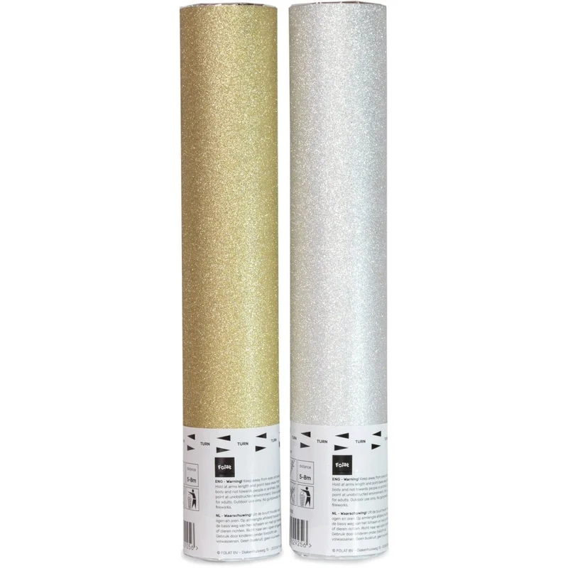 Goud Zilveren Confetti Kanon 28cm
