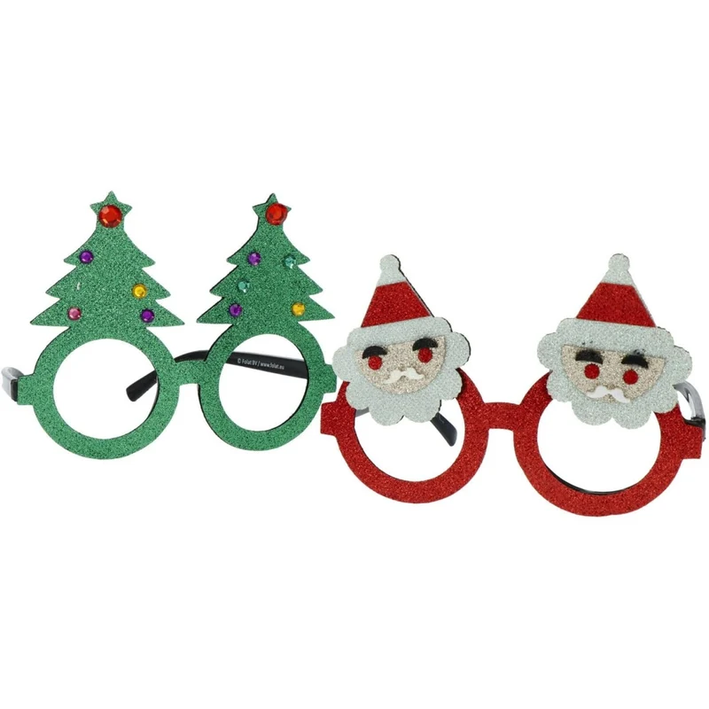 Kerst Bril Kerstboom En Kerstman 2st