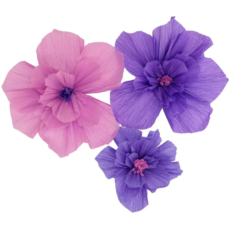 Bloemen Tafeldecoratie Paars 30cm 3st