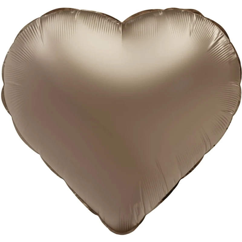 Hart Helium Ballon Goud Leeg 45cm