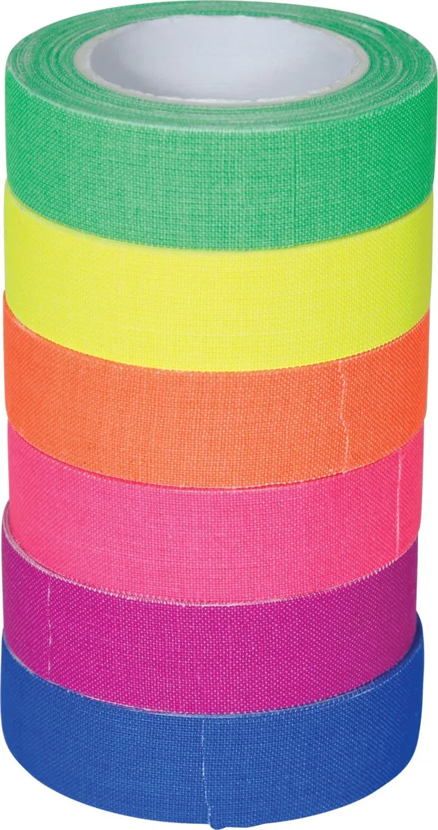 Gekleurde Tape 5m 6st