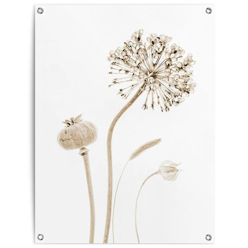 Reinders tuinposter Droogbloemen - 80x60cm