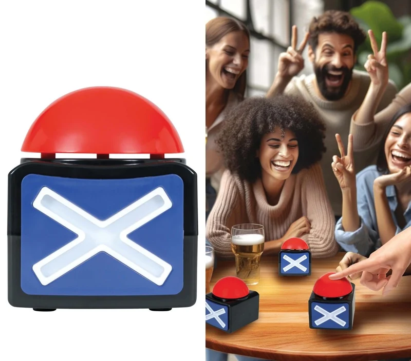 X Button Met Licht En Geluid 10cm