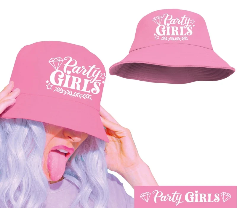 Roze Hoed Dames Party Girls