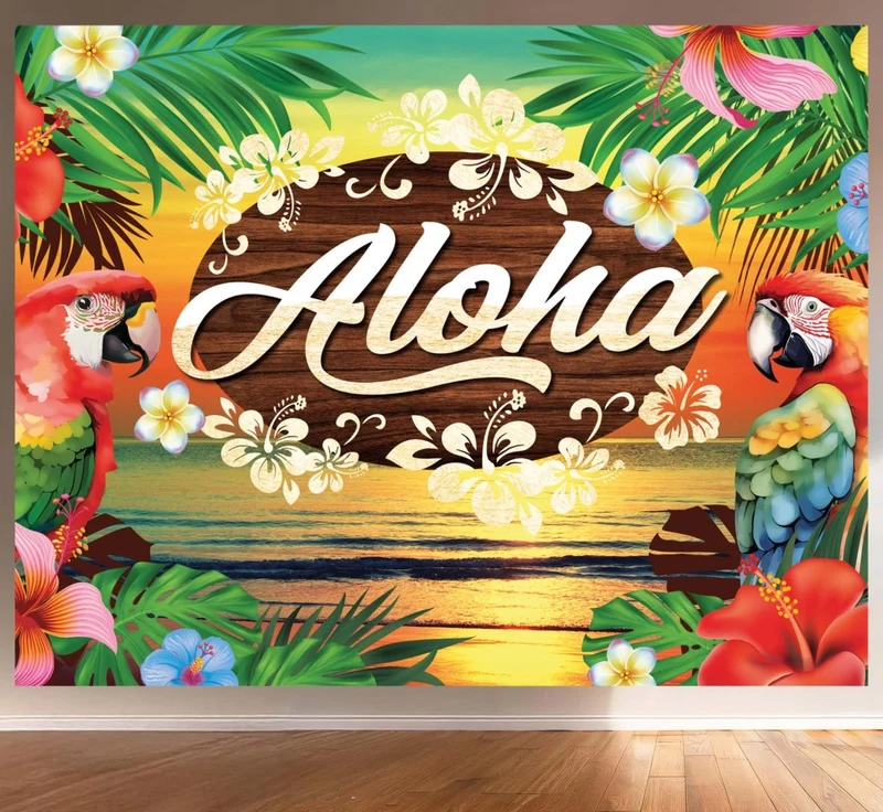 Hawaii Wanddecoratie Aloha 2,2m