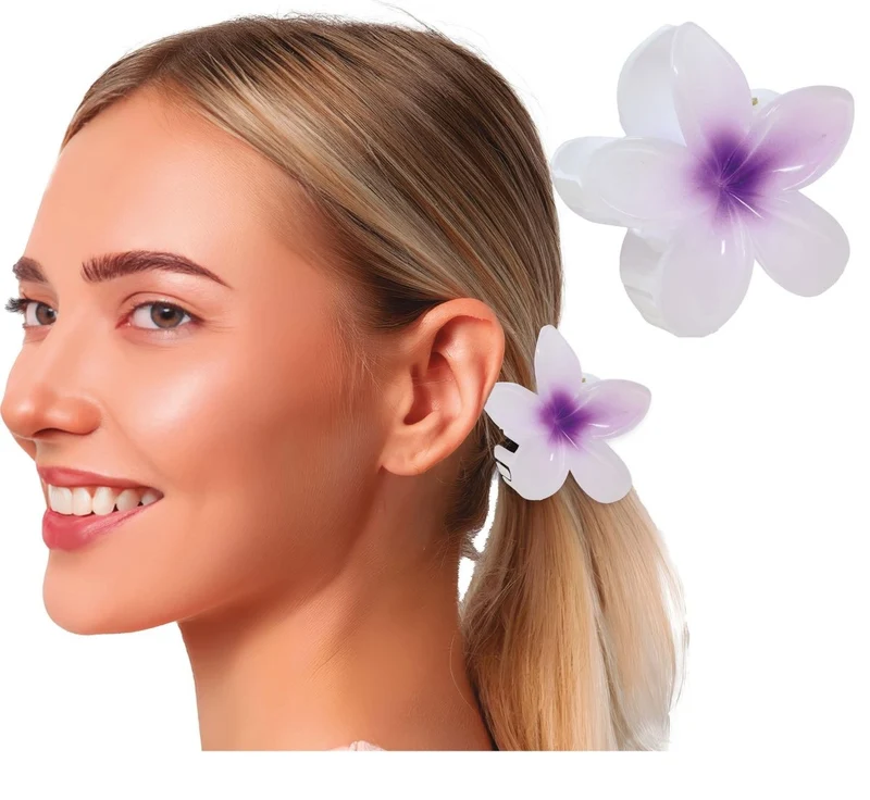 Bloem Haarclip Paars