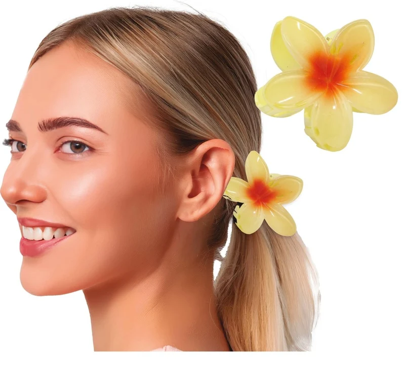 Bloem Haarclip Geel