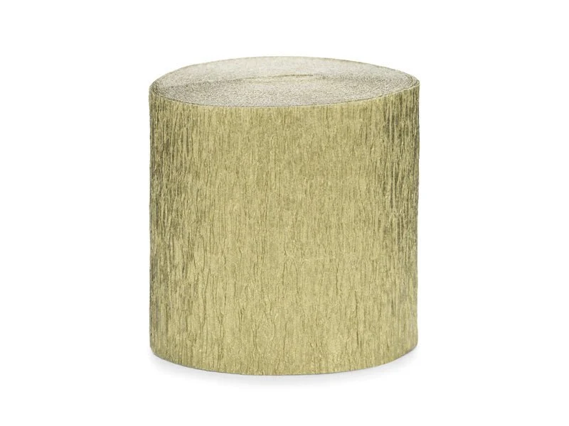 Gouden Slingers Crepe Rol 5cm 10m 4st