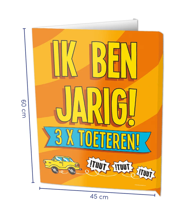 Raambord Van harte gefeliciteerd 60cm