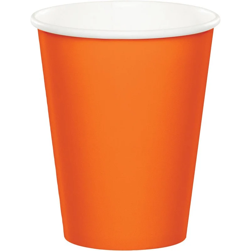 Oranje Bekers 256ml 8st