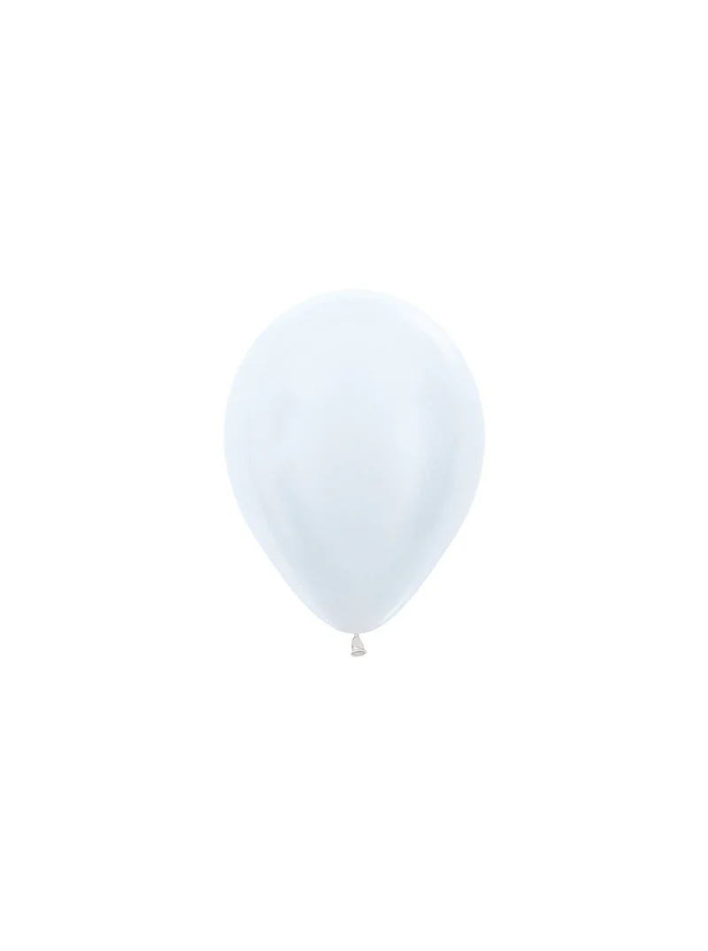 Ballonnen Pearl White 12cm 50st