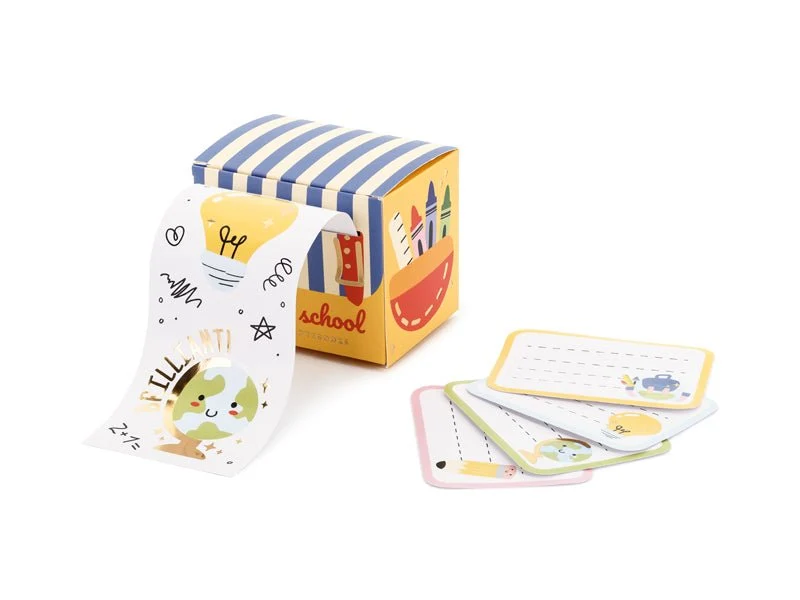 Gekleurde Sticker School 19 delig