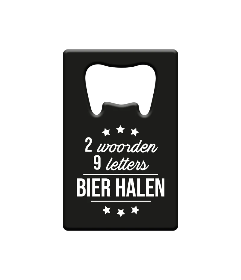 Zwarte Bieropener Bier Halen