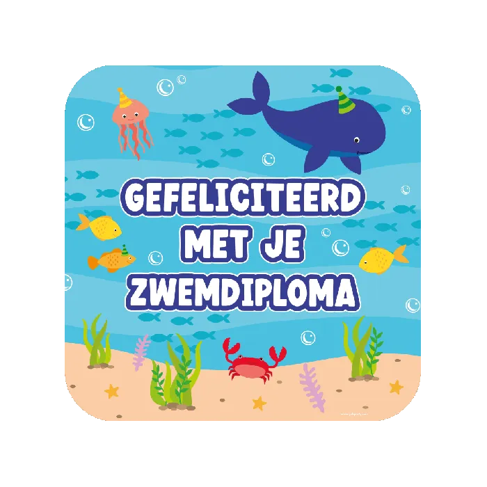 Zwemdiploma Deurbord 50cm