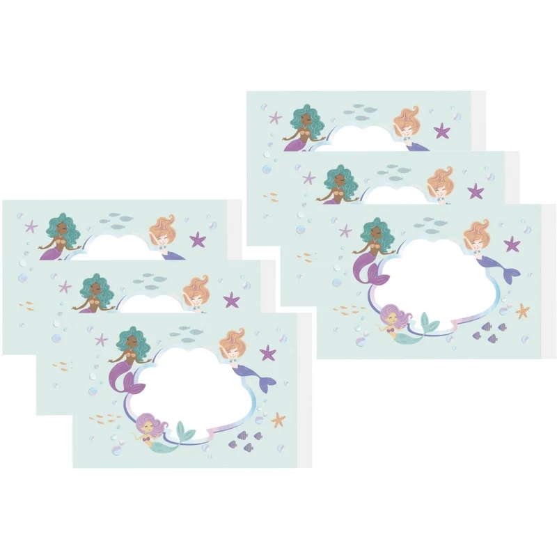Zeemeermin Stickers 11cm 6st