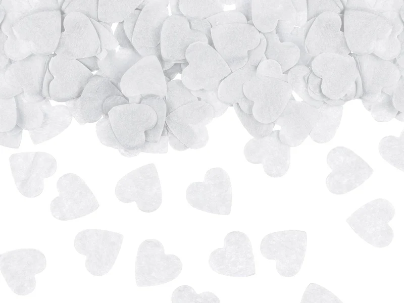 Hartjes Confetti Wit 15gr