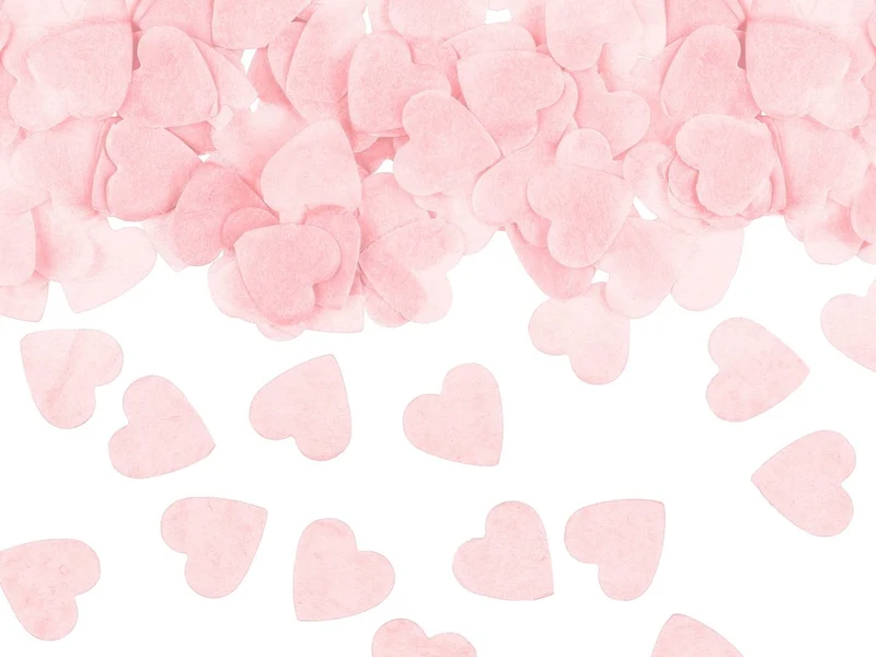 Hartjes Confetti Lichtroze 15gr