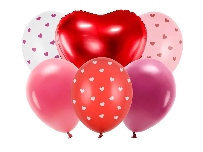 Hartjes Helium Ballonnen Set 50cm 6st