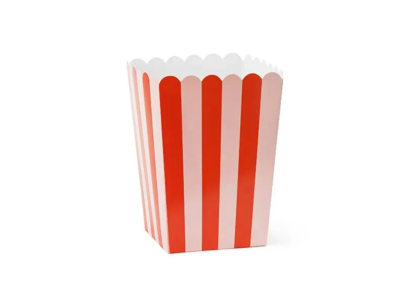 Rood Roze Popcorn Bakjes 15,5cm