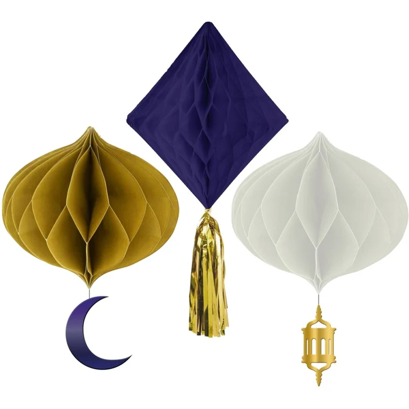 Eid Mubarak Honeycombs 3st