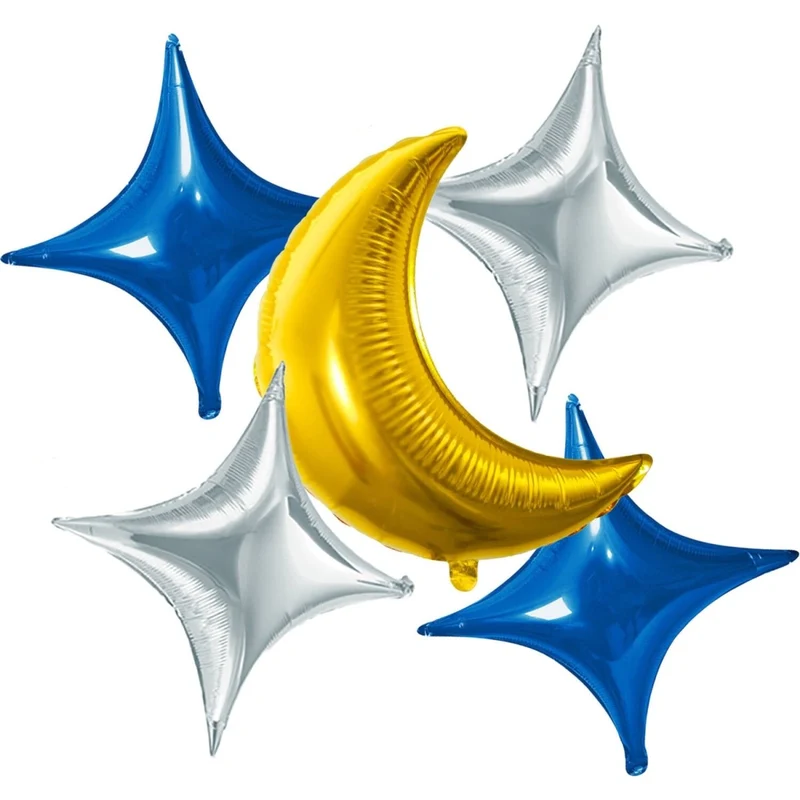 Eid Mubarak Helium Ballon Leeg 88cm 5st
